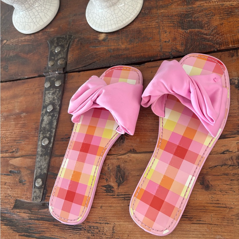 Kate Spade Pink Bow Sandals